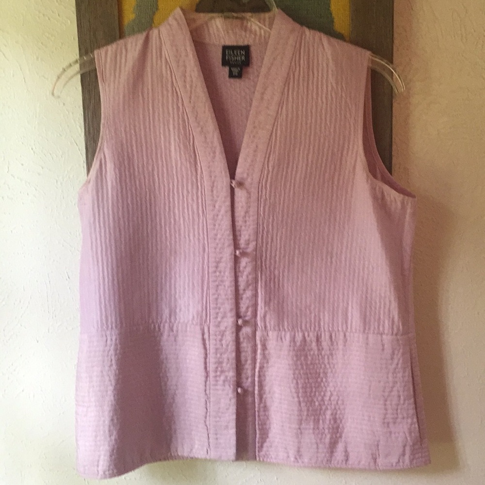 Eileen Fisher silk lilac color top